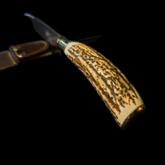Cuchillo criollo Libertad encabado en madera y hueso - (copia) - (copia) on internet