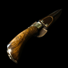Cuchillo criollo Libertad premium encabado en Guayubira y alpaca . - tienda online