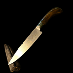 Cuchillo criollo Libertad premium encabado en Guayubira y alpaca . - comprar online