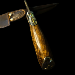 Cuchillo criollo Libertad premium encabado en Guayubira y alpaca . - tienda online