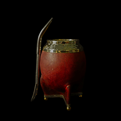 Mate Torpedo, línea PREMIER, con bombillón. - Distinguida Tradición | Marroquinería y Platería Criolla | Regalos exclusivos | San Rafael Mendoza