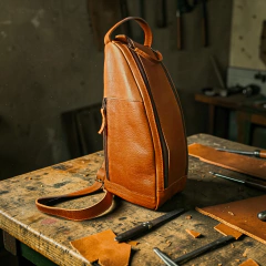 Mochila matera de cuero original premium