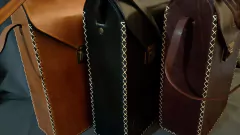 Image of Portatermos de cuero original grande