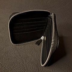 Billetera de caballero con cierre en cuero original. - comprar online