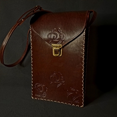 Porta termo de cuero original con tapa . - comprar online