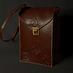 Portatermos de cuero original con tapa . - comprar online