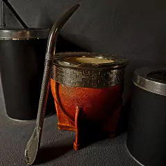 Imagem do Juego de mate Imperial premium con bombillón, azucarera y yerbera.
