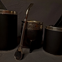 Juego de mate Imperial premium con bombillón, azucarera y yerbera. - online store