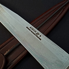 Cuchillo Airon Solingen encabado en madera gallonada con alpaca . - buy online