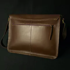 Morral de cuero engrasado premium grande. - buy online