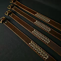Cinturones bordados con hebilla de bronce . - Distinguida Tradición | Marroquinería y Platería Criolla | Regalos exclusivos | San Rafael Mendoza