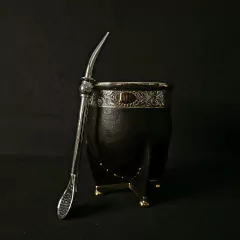 Mate Imperial línea PREMIER con bombillón. - Distinguida Tradición | Marroquinería y Platería Criolla | Regalos exclusivos | San Rafael Mendoza