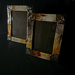 Portarretrato de asta de ciervo y alpaca. - (copia) - buy online