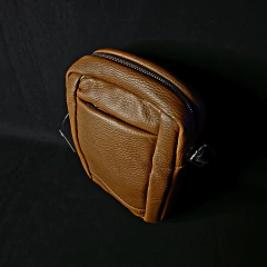 Morral de cuero premium chico. - Distinguida Tradición | Marroquinería y Platería Criolla | Regalos exclusivos | San Rafael Mendoza