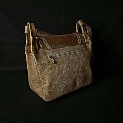 Cartera de dama en cuero combinada original. - Distinguida Tradición | Marroquinería y Platería Criolla | Regalos exclusivos | San Rafael Mendoza
