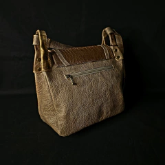 Cartera de dama en cuero combinada original. - Distinguida Tradición | Marroquinería y Platería Criolla | Regalos exclusivos | San Rafael Mendoza