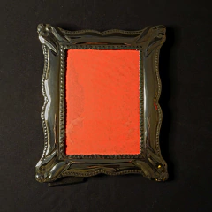 Portarretrato de alpaca cincelada. Medida 10x15cm - tienda online