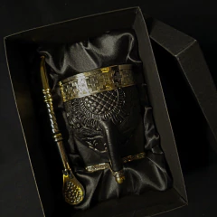 Mate Imperial Premier con bombillón en caja . - Distinguida Tradición | Marroquinería y Platería Criolla | Regalos exclusivos | San Rafael Mendoza