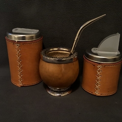 Mate de calabaza Brasilera y alpaca. Sin bombilla. en internet