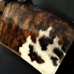 Morral de cuero y pelo vacuno original - comprar online