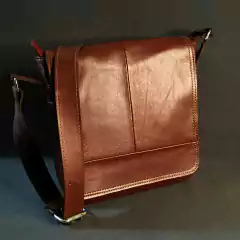 Morral de cuero PREMIER mediano