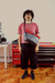 Bolsa Roll Top Vaique - Preto - Forro Vermelho - comprar online