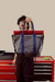 Shopping Bag - Prata - Forro Vermelho