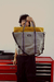 Shopping Bag - Prata - Forro Amarelo