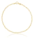 PULSEIRA CADEADO (1mm) - 20CM - BANHADO A OURO 18K