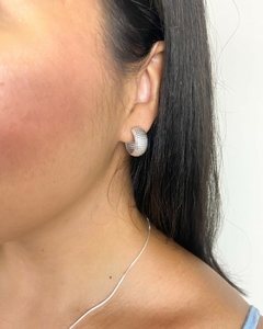 Argola Boleada Craquelada - comprar online