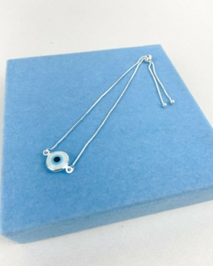 Pulseira Gravatinha Olho Grego - Lualina Acessórios | Semijoias e Upcycling