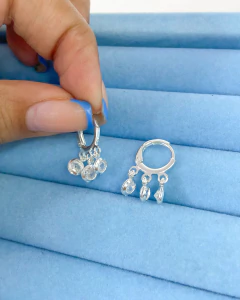 Mini Argola Cristais - comprar online