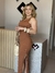 VESTIDO MIDI CANELADO ALYCE na internet