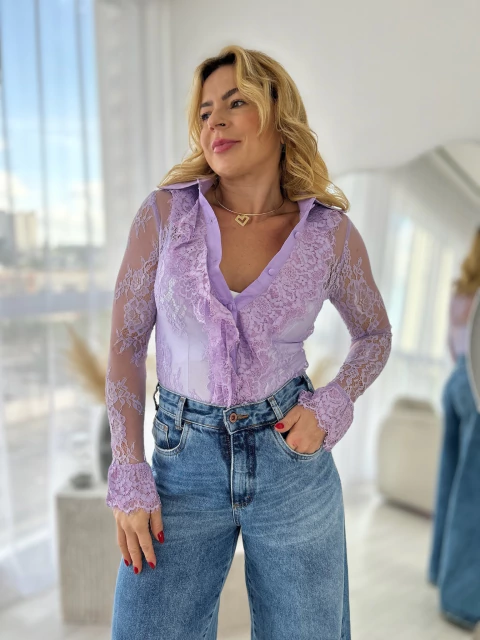 CAMISA RENDA BOHO CHIC - comprar online