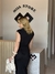 VESTIDO GOLA MIDI CANELADO ROMANA - loja online