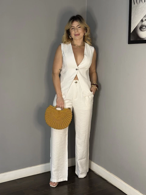 CONJ. CALÇA E COLETE ALFAIATARIA VERONNA - comprar online