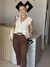 CALÇA SARJA COM CINTO ELIANA - loja online