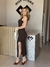VESTIDO MIDI CANELADO ALYCE