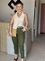 CALÇA SARJA COM CINTO ELIANA - MILA STORE FERNANDES