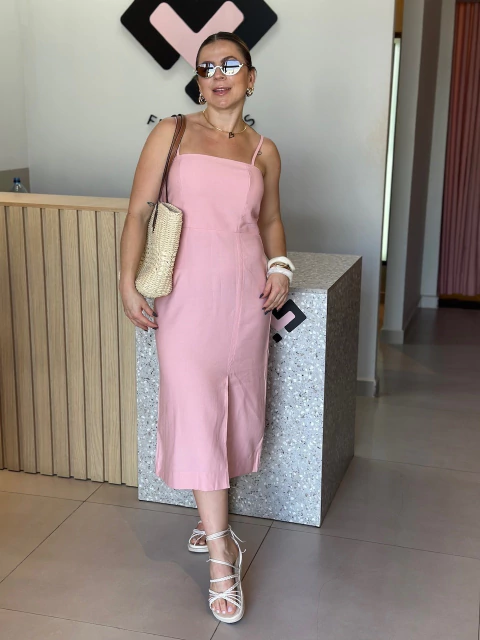 VESTIDO COM ALÇAS CLÉO - comprar online