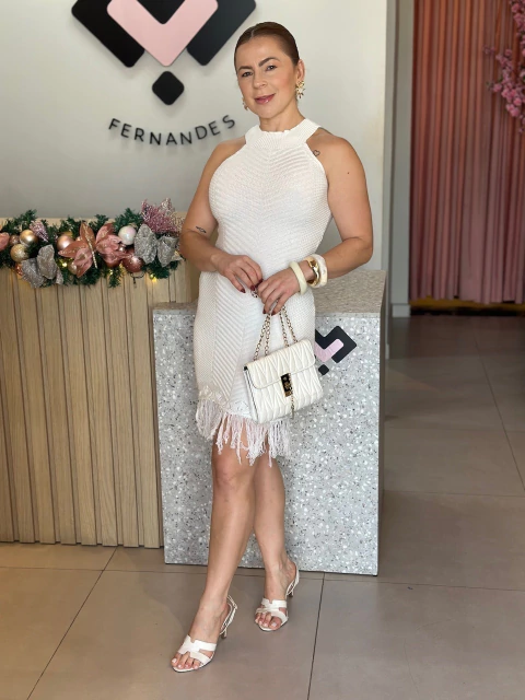 VESTIDO TRICOT FRANJA PIETRA - comprar online