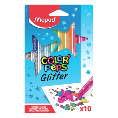 MAPED MARCADORES GLITTER X 10