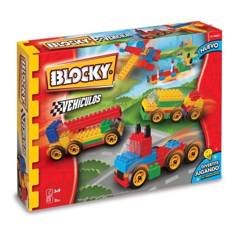 BLOCKY VEHICULOS 3 X 140 PIEZAS