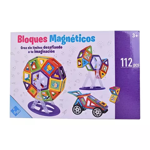 El Duende Azul | Bloques Magnéticos 112 Piezas - comprar online