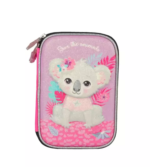 Cartuchera Koala Desplegable 2 pisos