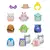 SQUISHALONGS PACK X 8 - Osito Azul