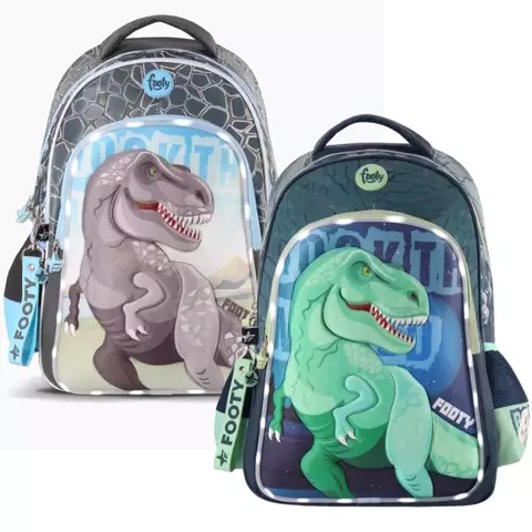 FOOTY MOCHILA DINO ESPALDA LUZ LED 18'