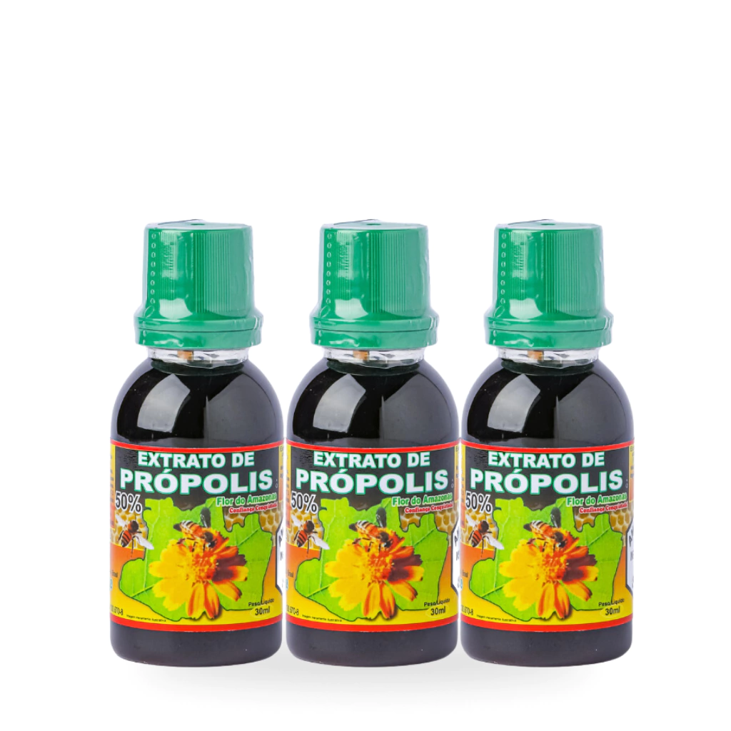 3 UND de Extrato de Própolis - 30ml