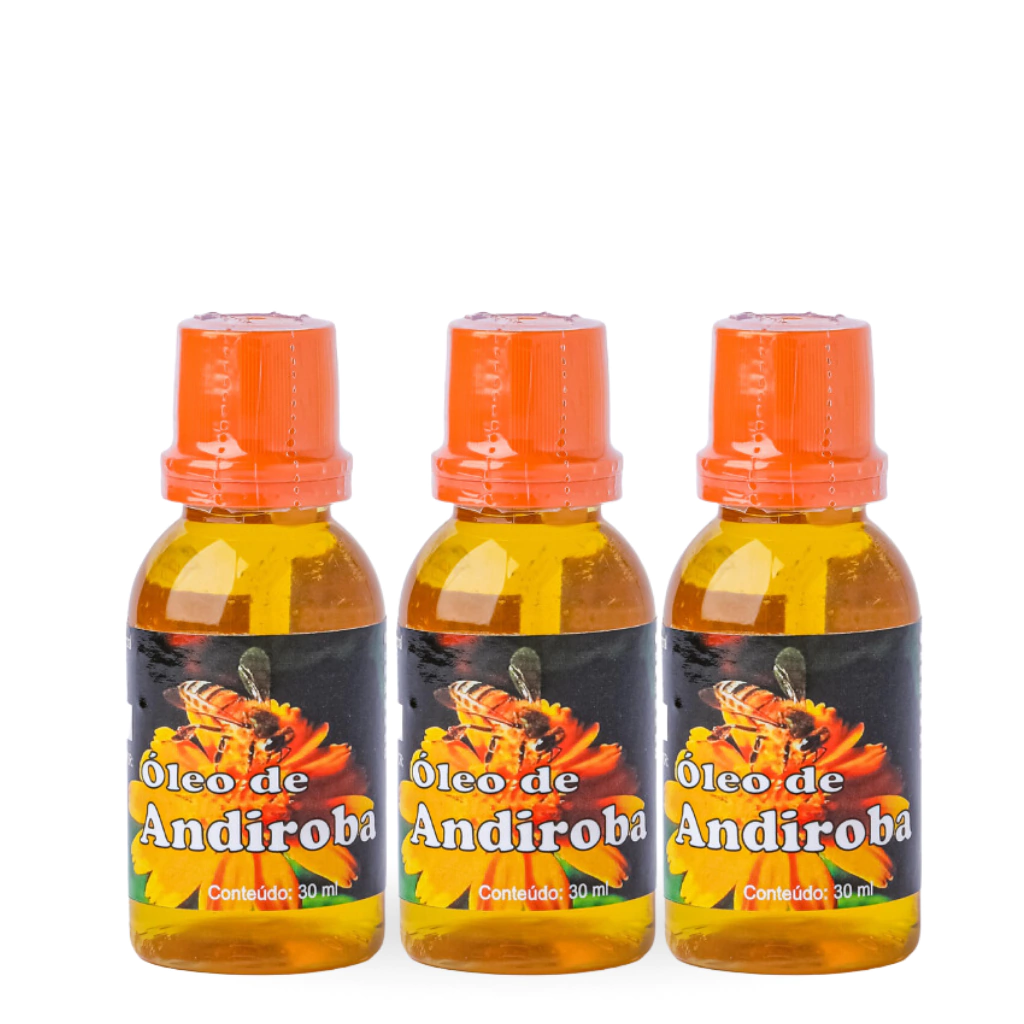 3 UND de Óleo Puro de Andiroba - 30ml