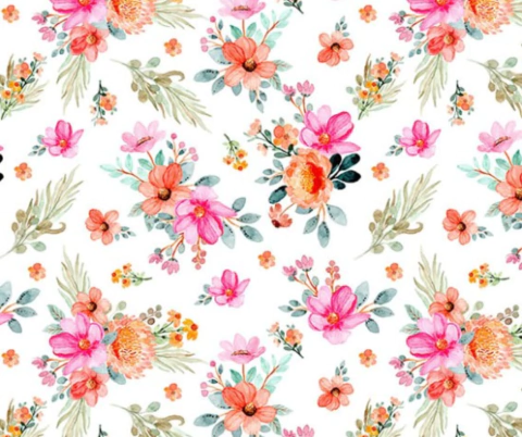 Tricoline Estampa Digital - Primavera Guache